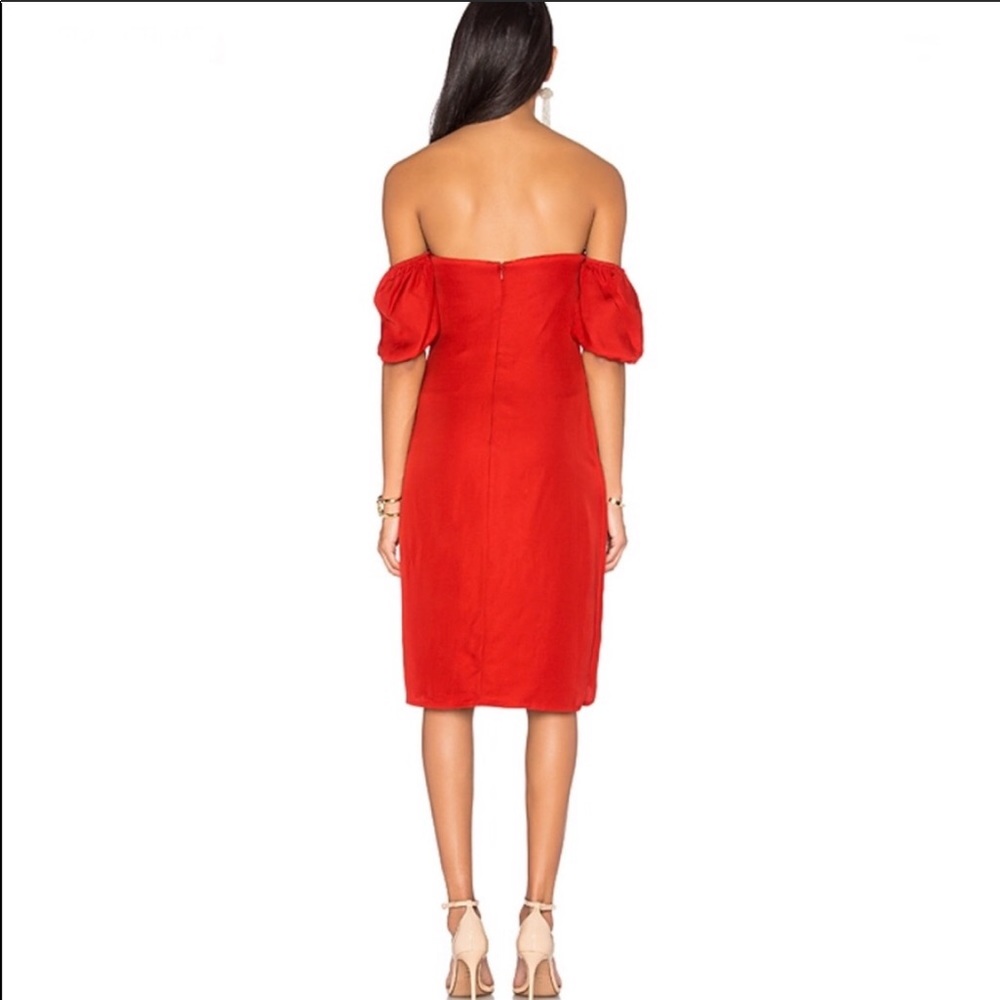 Red LPA knot dress - Picture 3 of 5